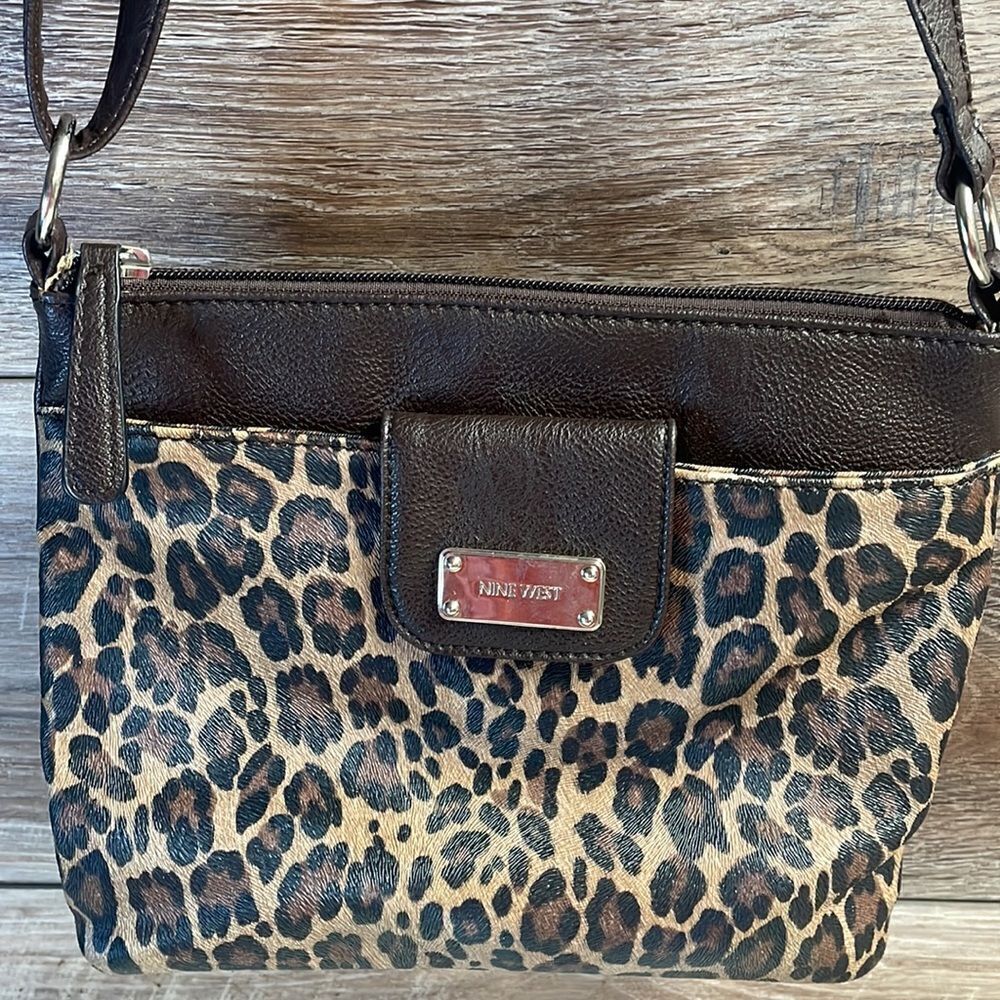 Nine West Leopard Print Shoulder Bag